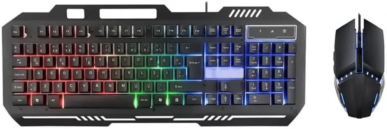 GAMMA K-513 Wired Gaming Metal Keyboard and Plastic Mouse Combo