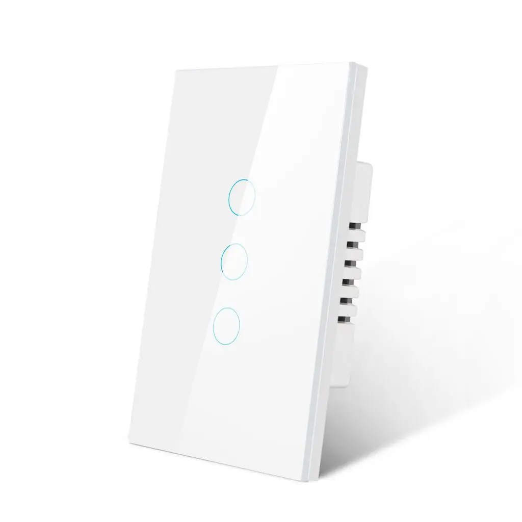 Tuya 3 Gang Smart Light Switch, White, Wi-Fi