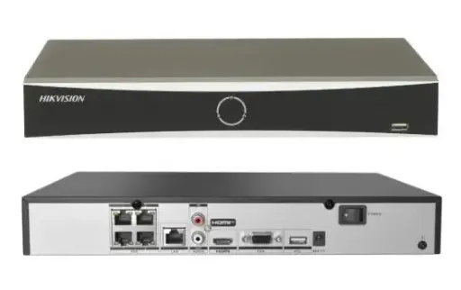 [DS-7604NXI-K1/4P] Hikvision NVR DS-7604NXI-K1/4P 4CH 4K AcuSense PoE Switch 1HDD