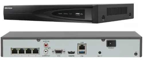 [DS-7604NI-Q1/4P] Hikvision NVR DS-7604NI-Q1/4P 4CH 4K PoE Switch