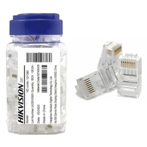 [DS-1M6UA-15U] Hikvision DS-1M6UA-15U CAT6 RJ45 Crystal 100Pcs